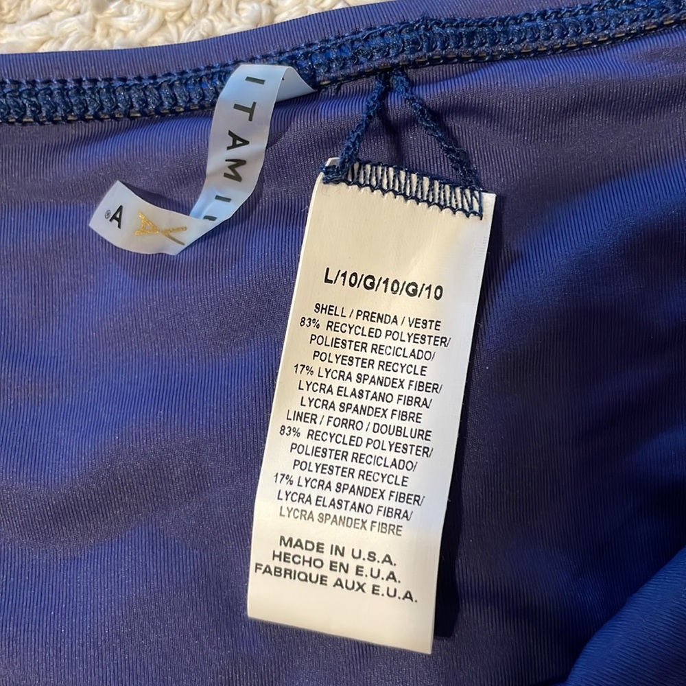 NWT Vitamin A EcoLux Bikini in Deep Blue - Size 10/L - Picture 5 of 8